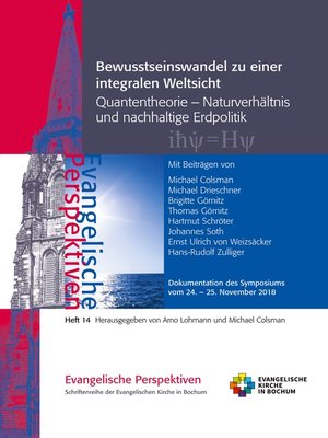 cover image of Bewusstseinswandel zu einer integralen Weltsicht
